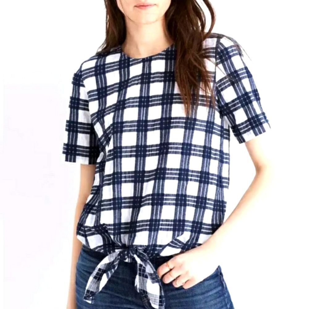 Madewell Button-Back Tie Tee Sz Xs